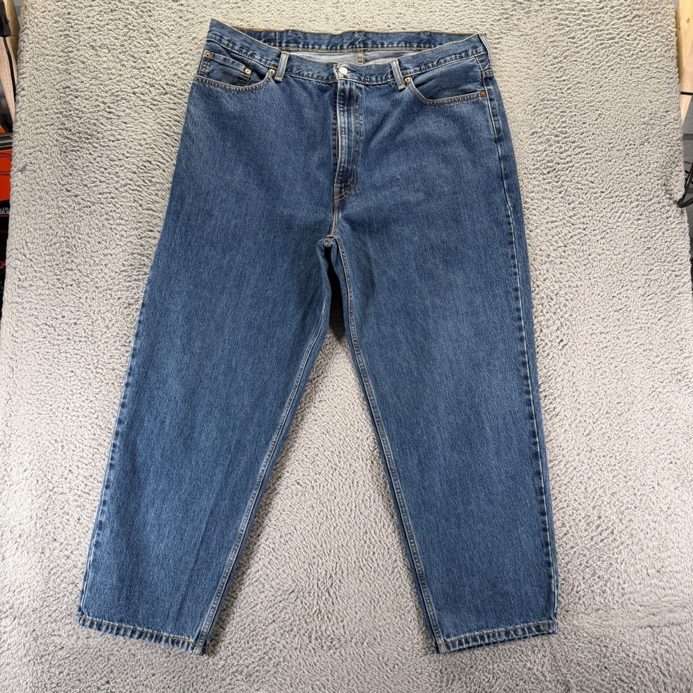 Levi's 560 Jeans Mens 42x30 Blue Cotton Denim Tapered Leg Travel Streetwear